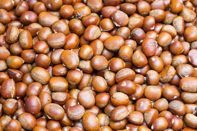 Full frame shot of onions at market