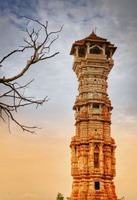 Low angle view of historical building against sky