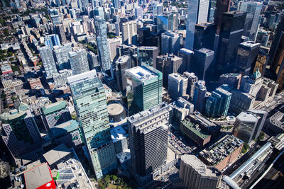 High angle view of cityscape