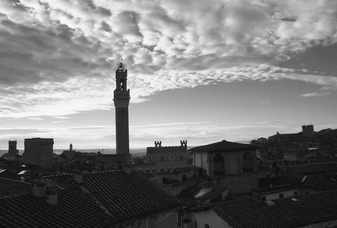 building exterior, architecture, built structure, sky, cityscape, cloud - sky, city, residential district, residential building, residential structure, cloudy, crowded, roof, cloud, high angle view, tower, house, town, outdoors, townscape