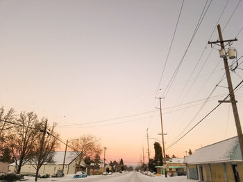 Low angle view of sky at sunset