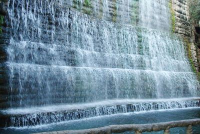 Close-up of waterfall