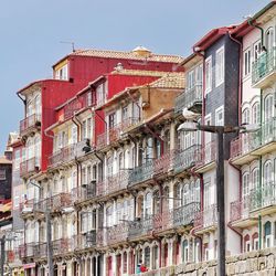 Low angle view of buildings against sky