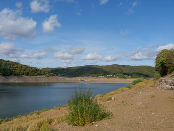 Hiking at the edersee in germany