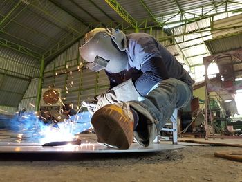 Man working in factory