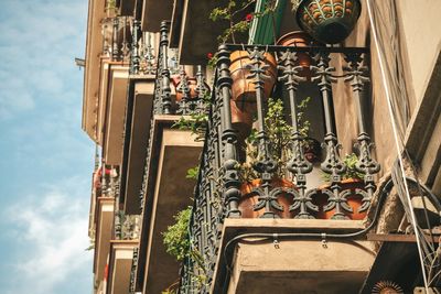 Low angle view of balcony