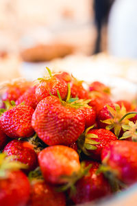 Close-up of strawberries