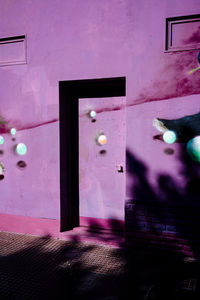 View of building with closed door