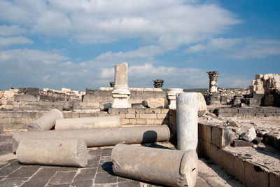 Old ruins against sky