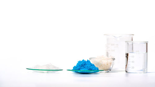 Close-up of ice cream in glass on table