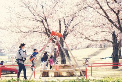 Children playing on playground