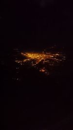 Aerial view of sky at night