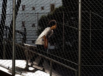 Close-up of chainlink fence