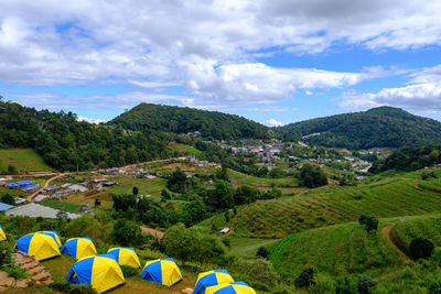 Scenic view of landscape against sky