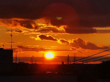 Scenic view of sunset sky