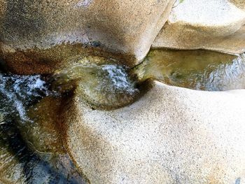 View of waves splashing on water