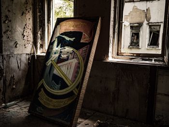 Interior of abandoned house