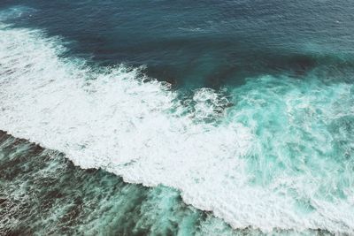 High angle view of sea
