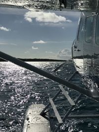 Close-up of sea against sky