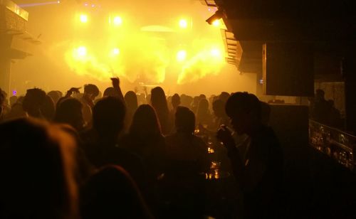 Crowd at nightclub