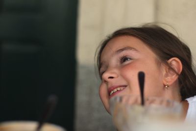 Portrait of girl smiling