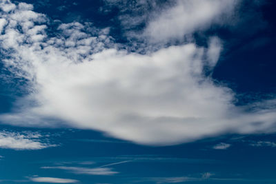 Low angle view of clouds in sky