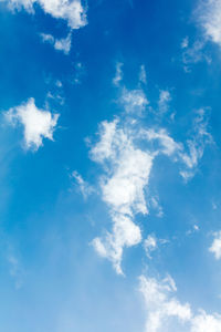 Low angle view of blue sky