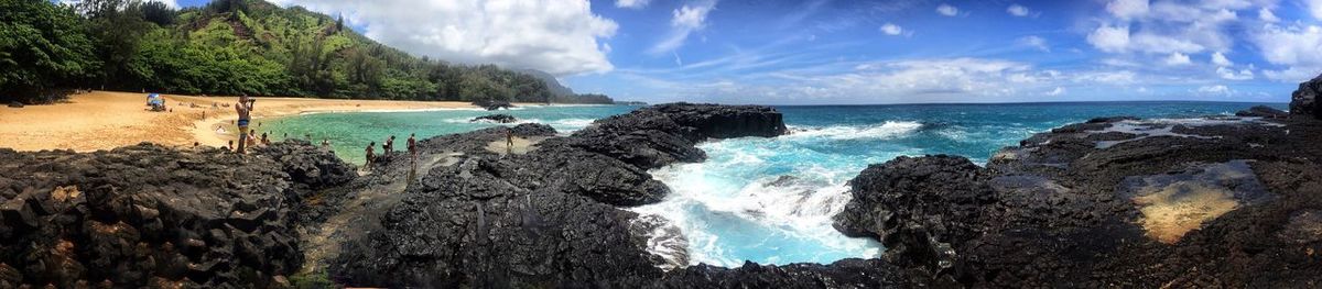 Scenic view of sea against sky