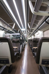 Interior of train