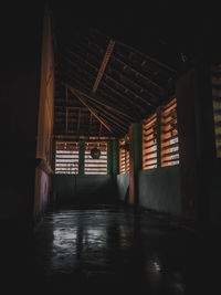 Interior of abandoned building