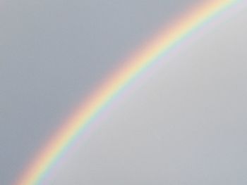 Scenic view of rainbow over bubbles