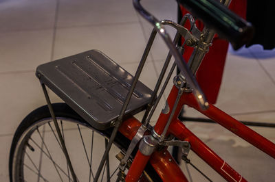 Close-up of bicycle wheel