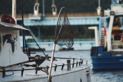 Fishing net on boat