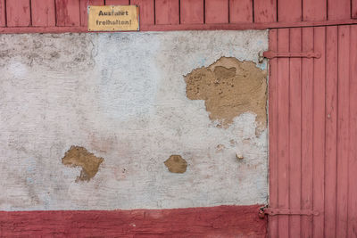 Graffiti on old wall