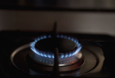 Close-up of tea light