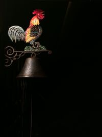 Close-up of illuminated lighting equipment