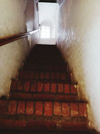 Low angle view of staircase in building