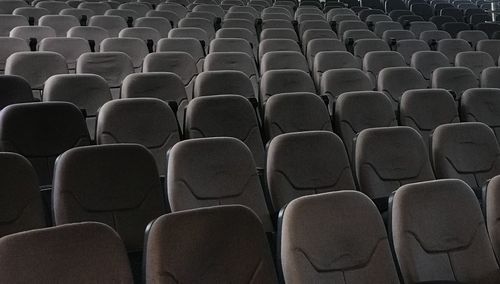 Full frame shot of empty chairs