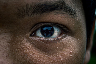 Close-up portrait of human eye