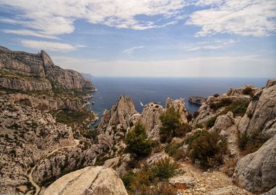 Scenic view of sea against sky