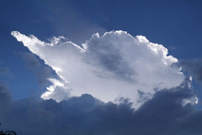 Low angle view of clouds in sky