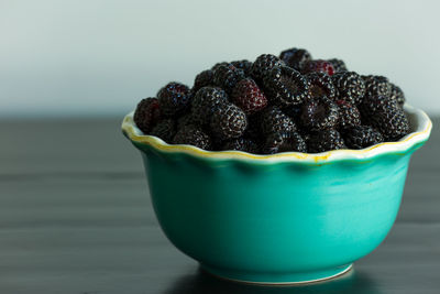 Close-up of dessert on table