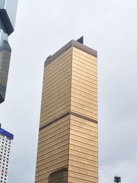 Low angle view of modern building against sky