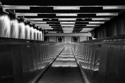 Empty corridor of building