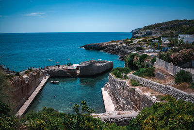 View on the sea in puglia