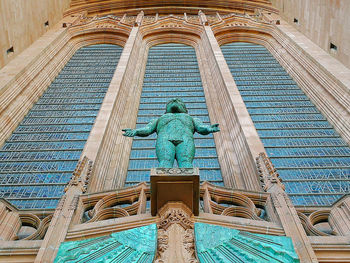 Low angle view of statue