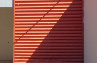 Close-up of red wall