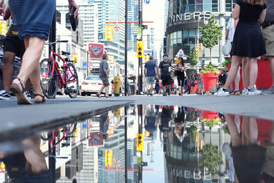 People on city street