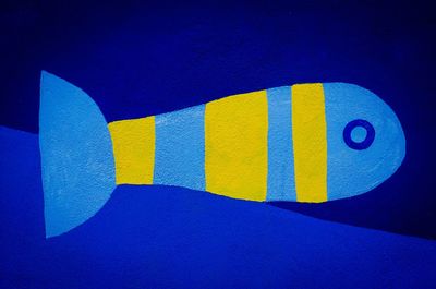 Close-up of text on wall