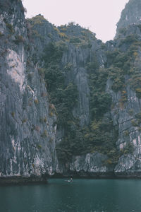 Scenic view of sea and rocks